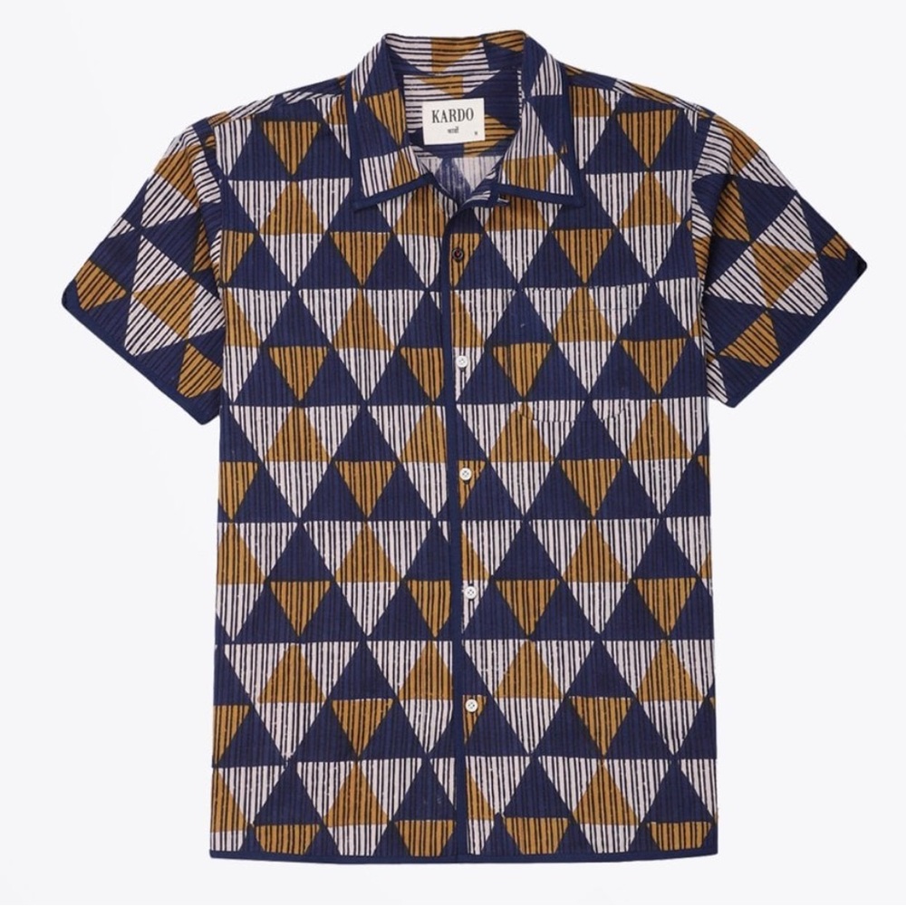 Kardo Chintan Short Sleeve Print Shirt - XL